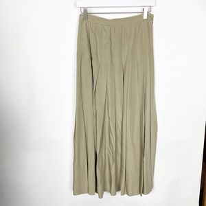 Moods by Krizia Women Skirt Size XS S Rayon Beige Vintage Pleated RARE